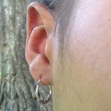Argolas prata de Bali | Bali Hoops Sterling Silver