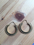 Argolas India | Brass Hoops Earrings