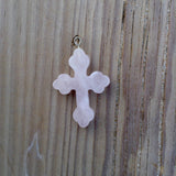 Pendente Cruz de Quartz Rosa | Rose Quartz Cross Pendant