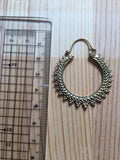 Argolas India | Brass Hoops Earrings