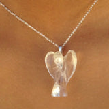 Anjo Quartzo Cristal | Clear Quartz Angel Pendent