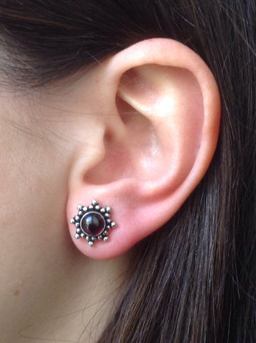 Brincos Granada  | Garnet Earrings