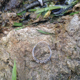 Argolas prata de Bali | Bali Hoops Sterling Silver