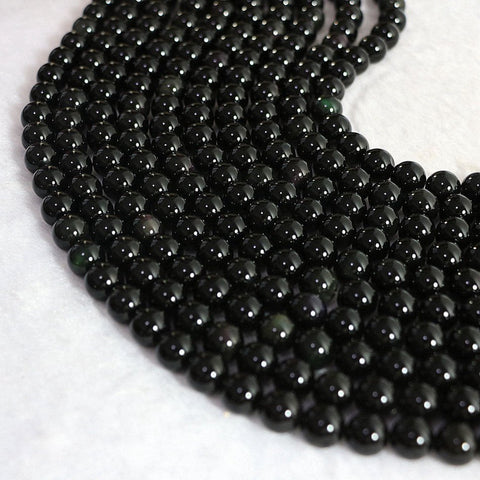Contas Obesidiana | Obsidian Beads (8mm)