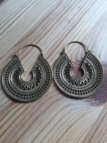 Brincos Mandala Latão | Brass Mandala earrings