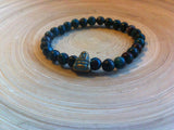 Pulseira Crisocolor c/ Buda | Chrysocolla Bracelet with Buddha Charm