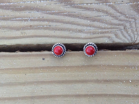 Brincos Coral | Red Coral Earrings