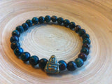 Pulseira Crisocolor c/ Buda | Chrysocolla Bracelet with Buddha Charm