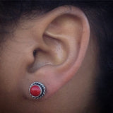 Brincos Coral | Red Coral Earrings