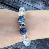 Pulseira de Quartzo Cristal e Sodalite  | Crystal and Sodalite Bracelet