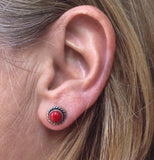 Brincos Coral | Red Coral Earrings