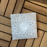 Base quadrada Selenite | Square Selenite Plate