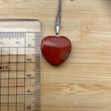 Pendente Coração Jaspe Vermelho  | Red Jasper  Heart Pendant