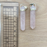 Pendente Ponta Quartzo Rosa Biterminado * | Double terminated Rose Quartz