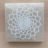 Base quadrada Selenite | Square Selenite Plate