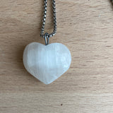 Pendente Coração Selenite | Selenite Heartb Pendant