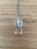 Anjo Quartzo Cristal | Clear Quartz Angel Pendent