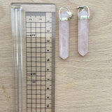 Pendente Ponta Quartzo Rosa Biterminado * | Double terminated Rose Quartz
