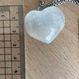 Pendente Coração Selenite | Selenite Heartb Pendant