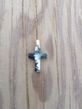 Pedente Cruz Agata Musgosa | Moss Agate Cross Pendant