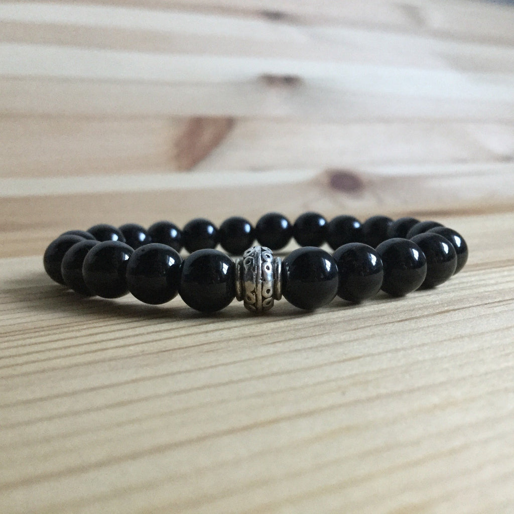 Black Tourmaline Bracelet – Suz E Bee Candles & Crystals