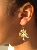 Brincos Árvore da vida | Tree of Life  Brass Earrings