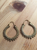 Argolas India | Brass Hoops Earrings