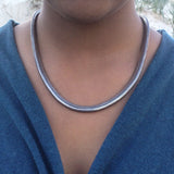 Fio de prata India | Sterling Silver Snake necklace 4mm