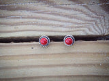Brincos Coral | Red Coral Earrings
