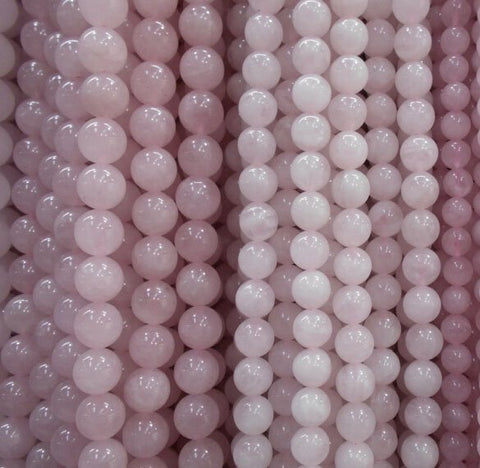 Contas Quartzo Rosa | Rose Quartz Round Beads