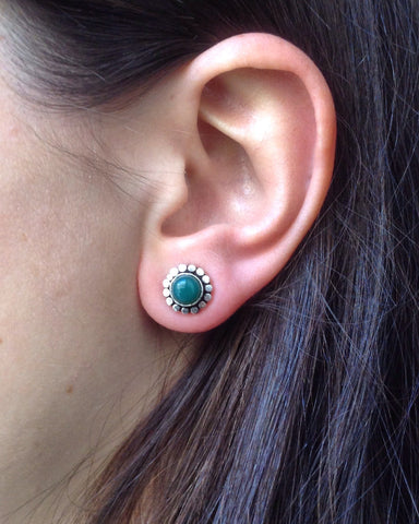 Brincos Pedra Verde | Green Stone  Earrings