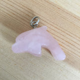 Pendente Golfinho Quartzo Rosa | Rose Quartz Dolphin