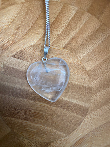 Coração Quartz Cristal | Clear Quartz Heart