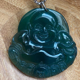 Pedente Buda Feliz  Jade Happy Buddha Jade Pendant