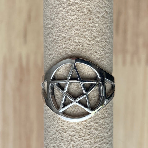 Anel Pentagrama em prata | Pentagram Ring, Sterling Silver Ring