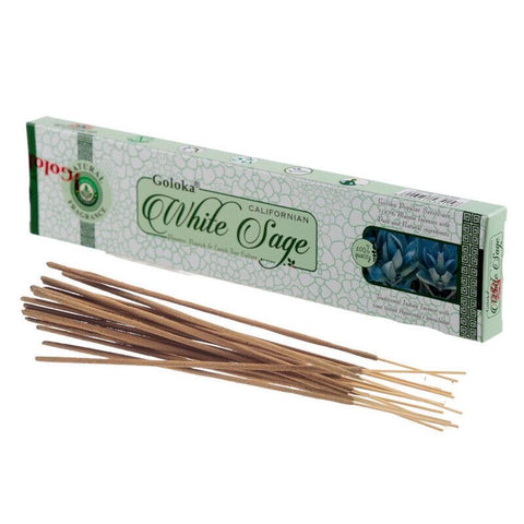 Incenso Goloka Salva Branca | Goloka Wihte Sage  incense
