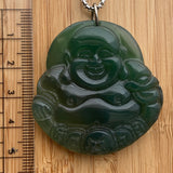 Pedente Buda Feliz  Jade Happy Buddha Jade Pendant